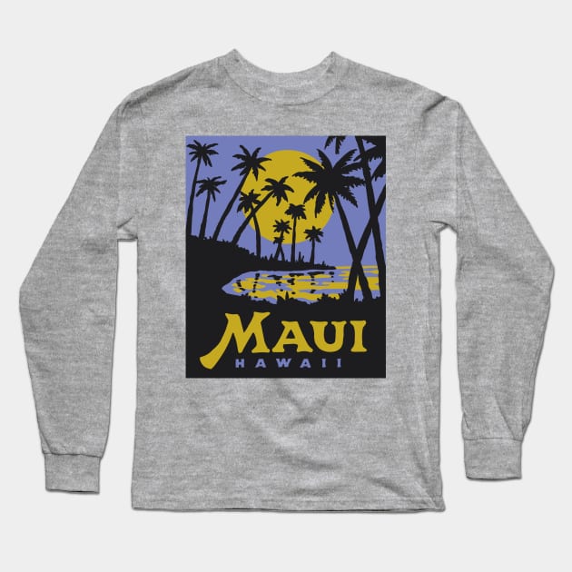 Maui Hawai Long Sleeve T-Shirt by Iambolders